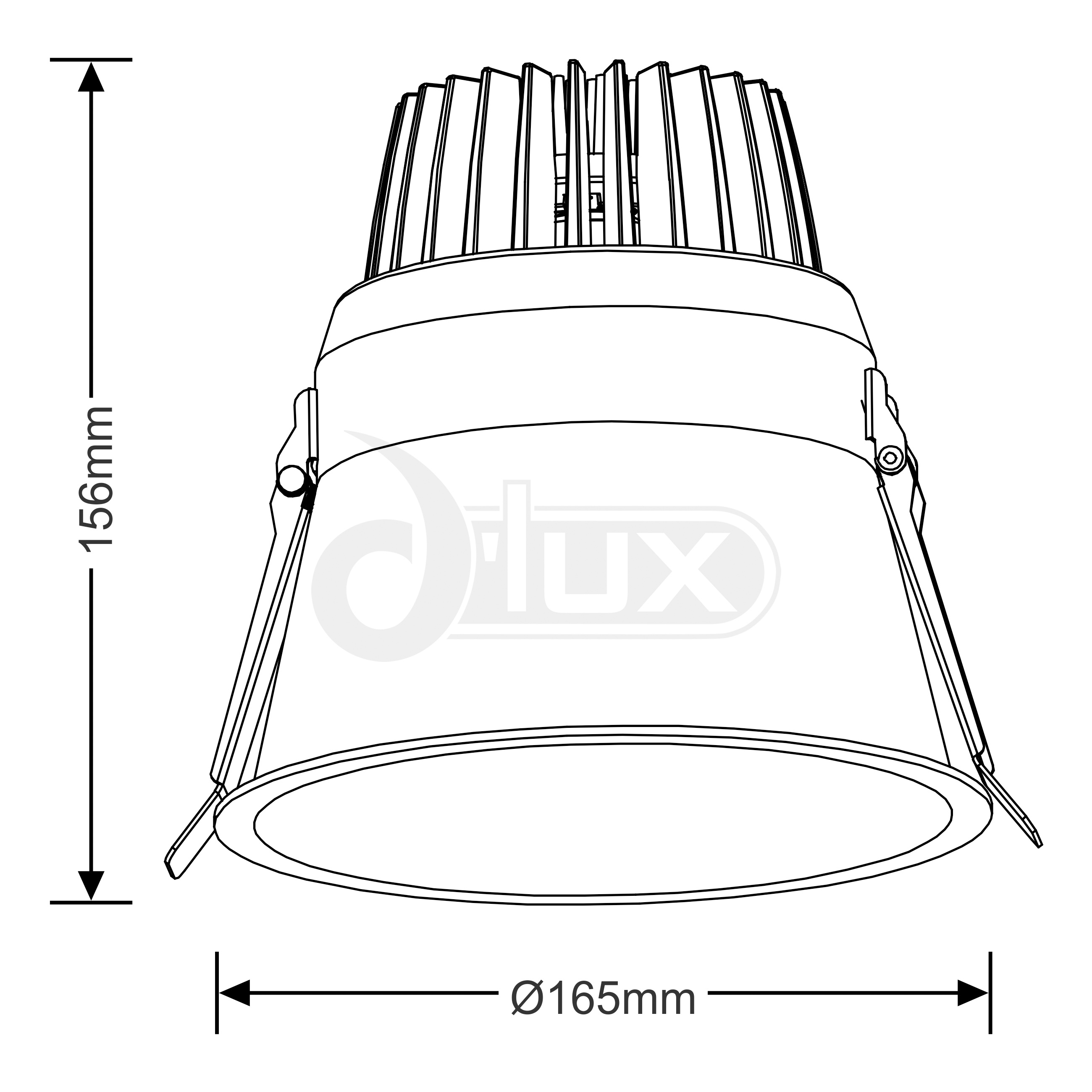 Belle 30 Recessed Ceiling Luminaires Dlux Round Recess Ceiling
